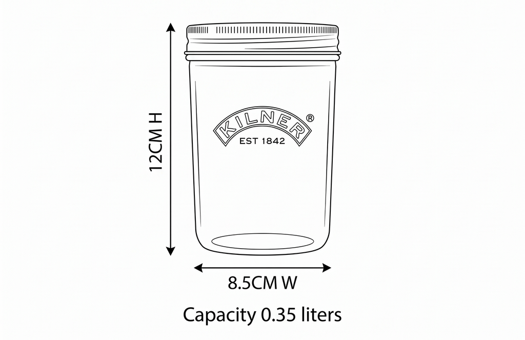 Kilner Wide Mouth Preserve Jar 0.35 Litre