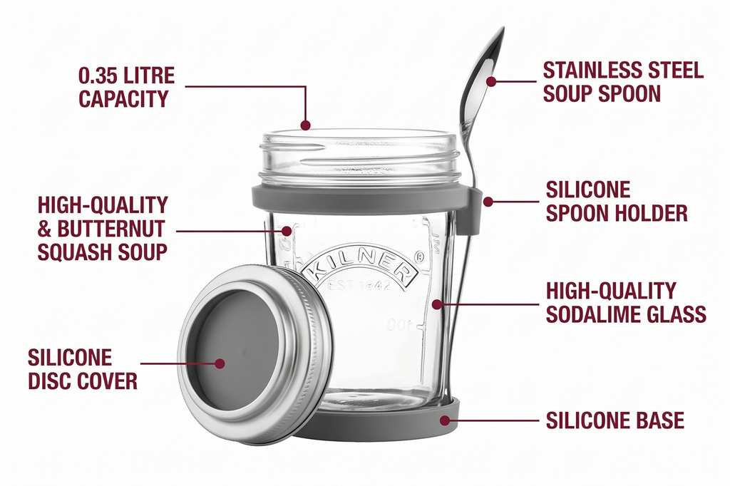 Kilner Parfait & Overnight Oats Breakfast Jar Set