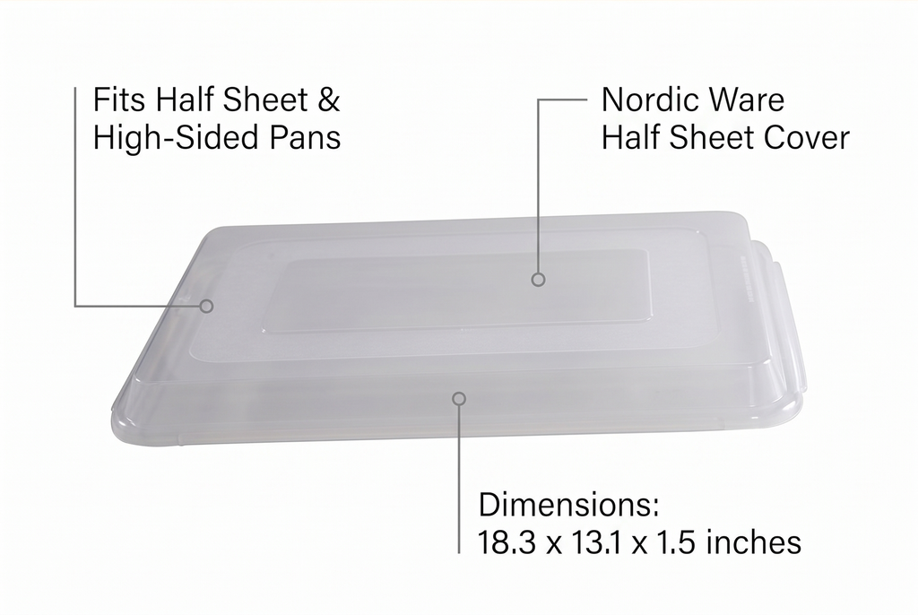 Nordic Ware Half Sheet Cover, 13 by 18 Inch, Clear