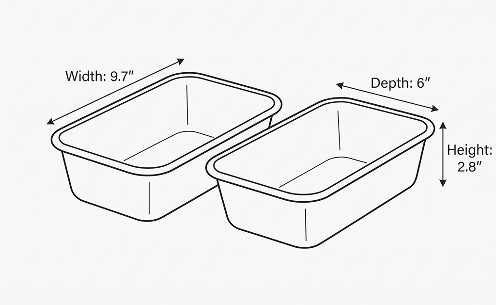 Nordic Ware Naturals Loaf Pan, 2-pack