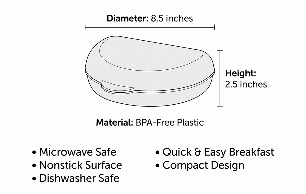 Nordic Ware Microwave Omelet Pan Cooker, Set of 2