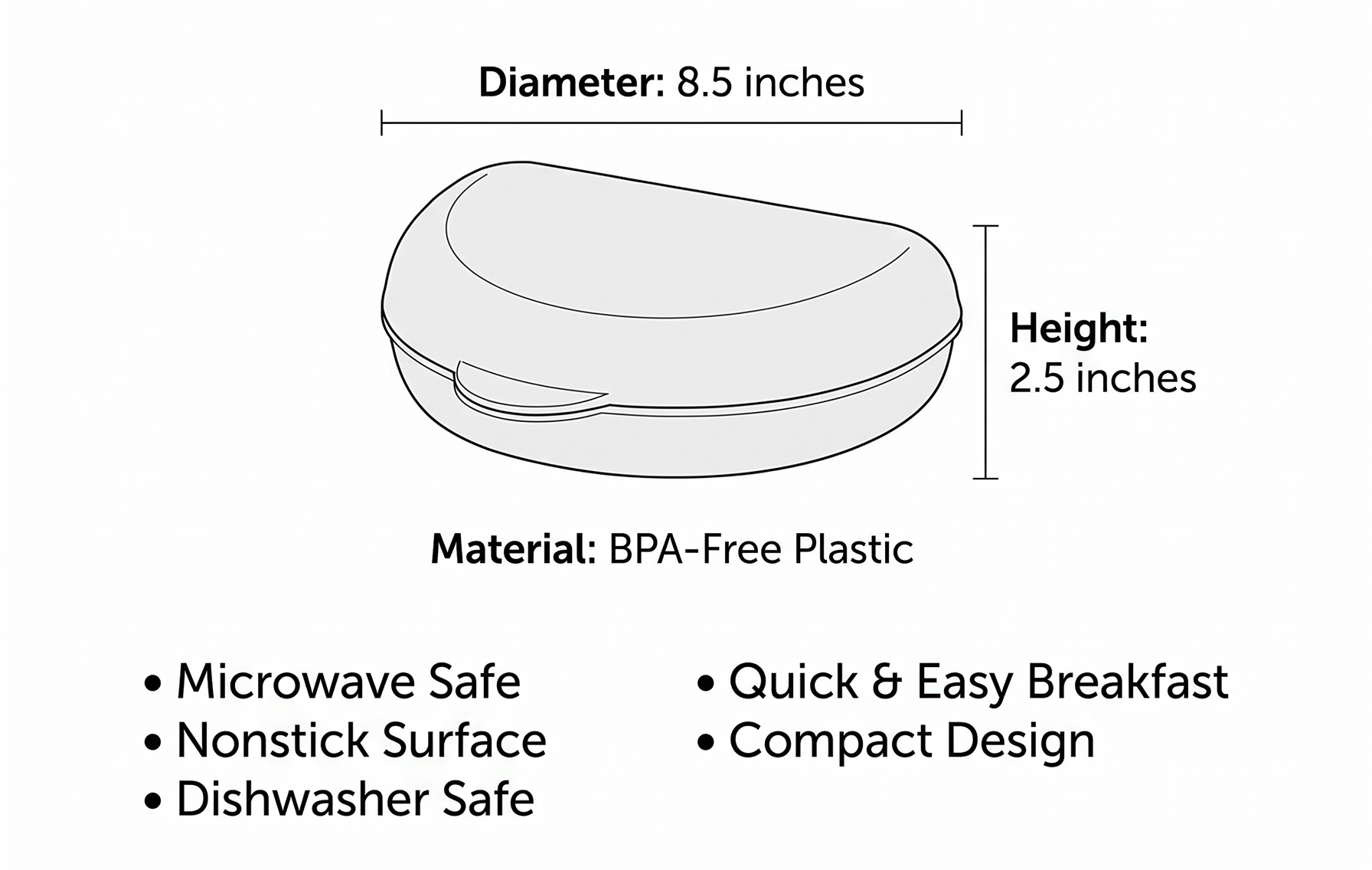 Nordic Ware Microwave Omelet Pan Cooker, Set of 2
