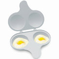 Nordic Ware Egg Poacher Microwave, 2 Cavity, White