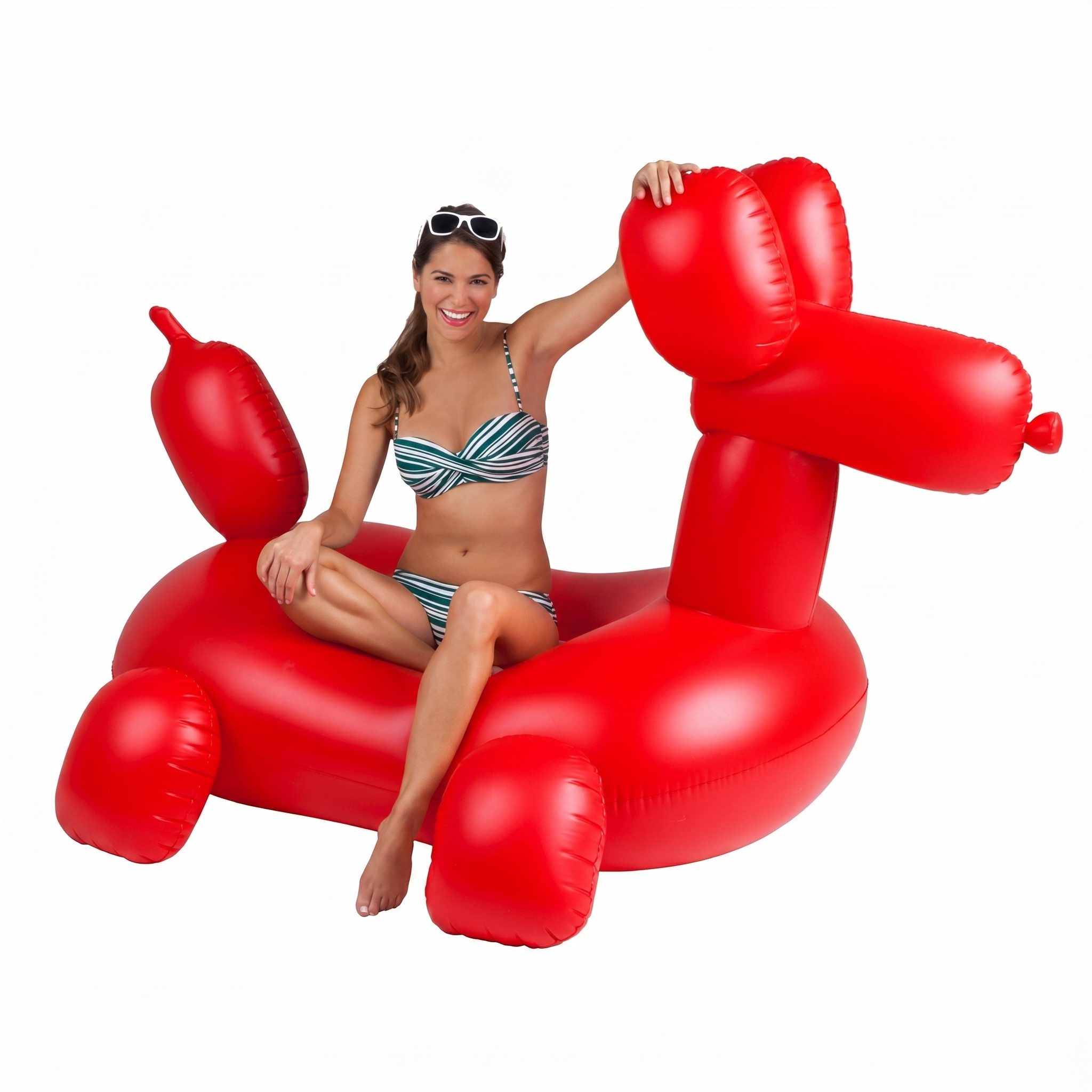 BigMouth Inc. Giant Balloon Animal Pool Float, Over 4' Wide, Fun Inflatable Floatie Tube, Blow Up Swim Ring, Outdoor Summer Pool Party Water Toy