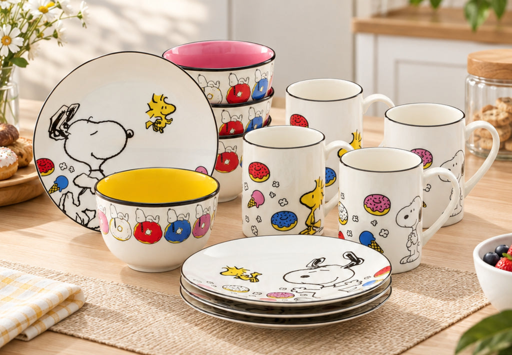 Lenox 897573 Chef Snoopy 12-Piece Dessert Set