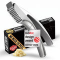 Lifetime Replacement Garlic Press Stainless Steel No Need to Peel, Detachable Handle for Coarse Mincing - Premium Garlic Mincer Tool, Rust-Proof, Easy to Clean, Dishwasher Safe Garlic Crusher