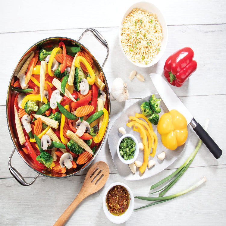 Electric Skillet By Cucina Pro - 18/10 Stainless Steel Frying Pan with Tempered Glass Lid and Handles, 12" Round, Adjustable Temperature Control Knob, Portable and Includes Recipe Guide, Great Gift