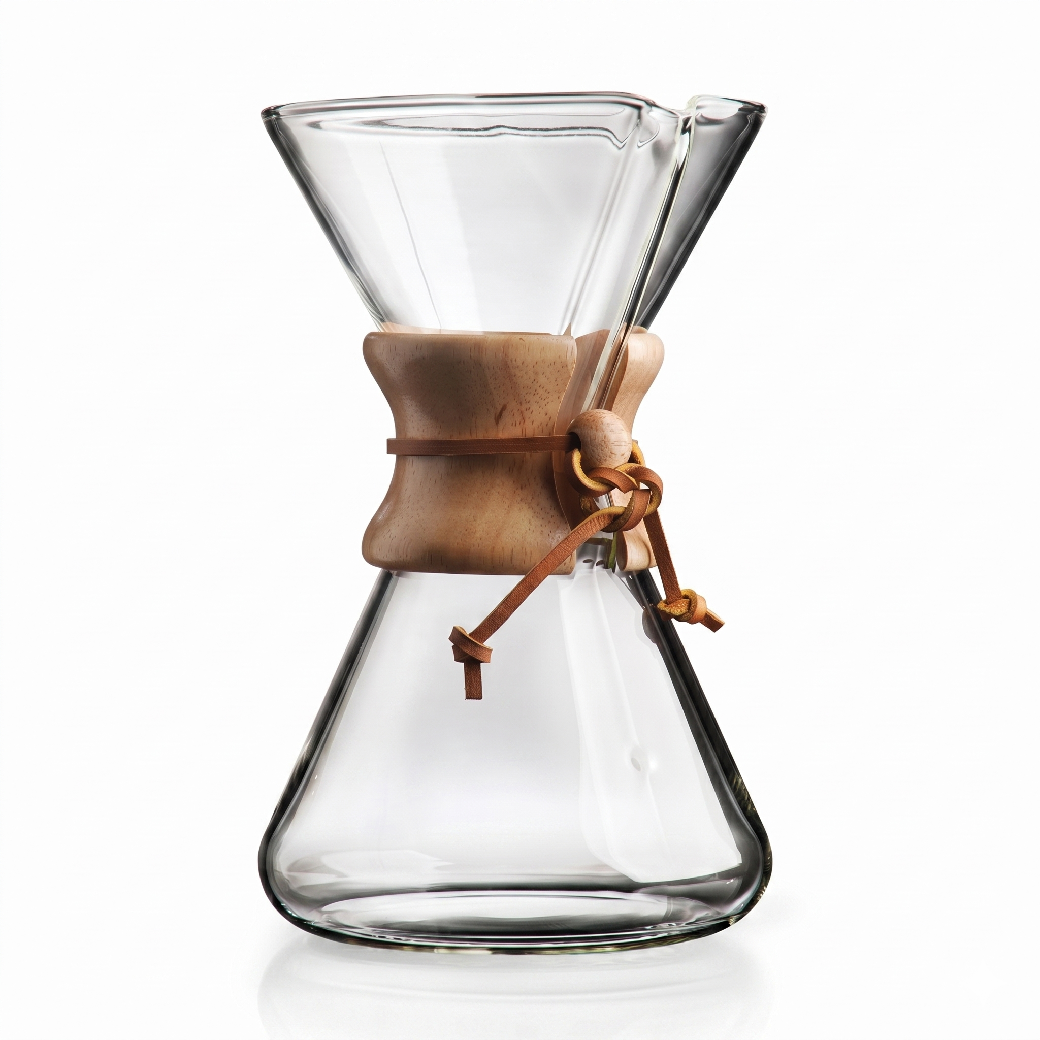 Chemex Pour-Over Glass Coffeemaker - Hand Blown Series - 8-Cup