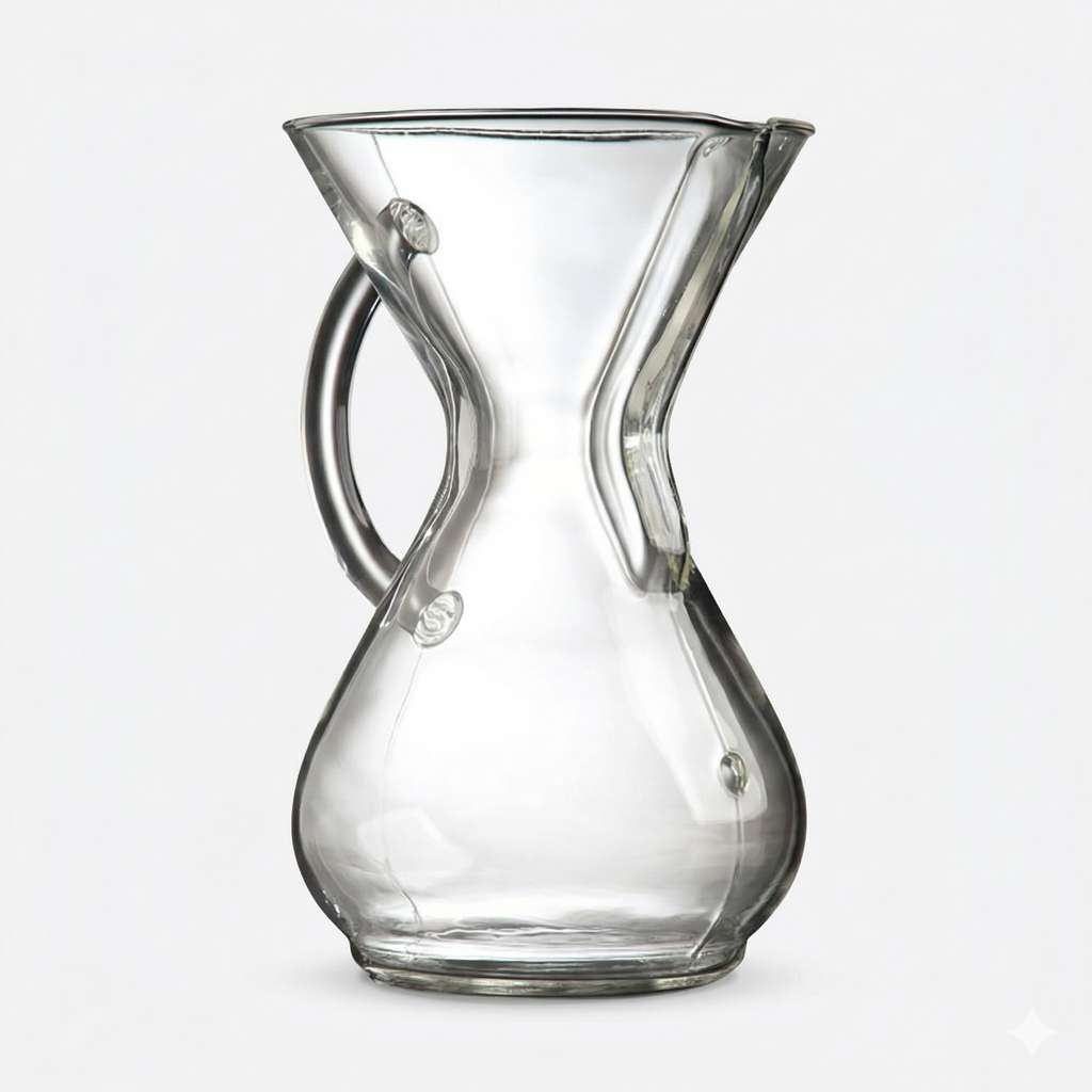 Chemex Pour-Over Glass Coffeemaker - Glass Handle Series - 6-Cup - Exclusive Packaging
