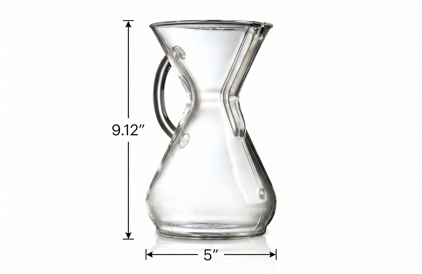 Chemex Pour-Over Glass Coffeemaker - Glass Handle Series - 8-Cup - Exclusive Packaging