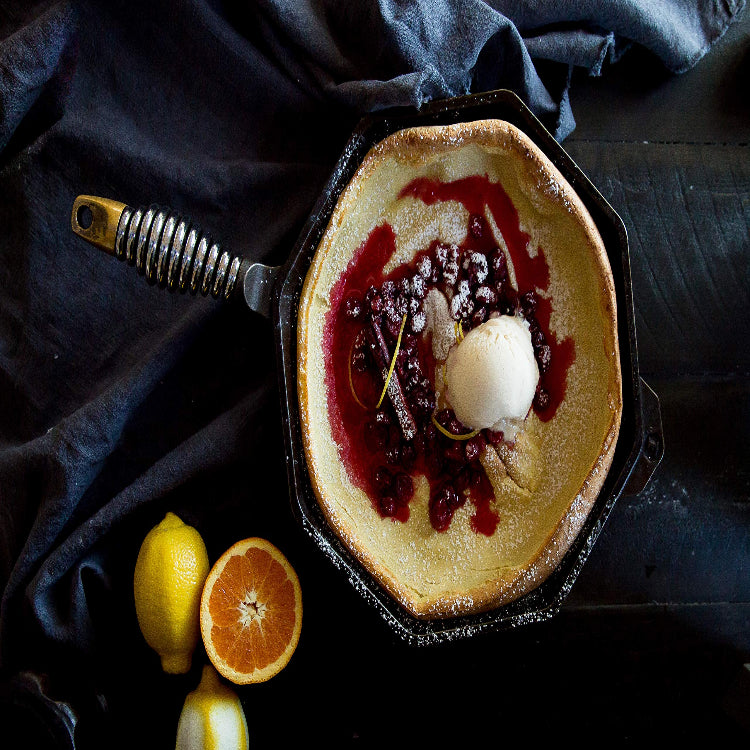 FINEX 12" Cast Iron Skillet, Modern Heirloom, Handcrafted in The USA, Pre-Seasoned with Organic Flaxseed Oil