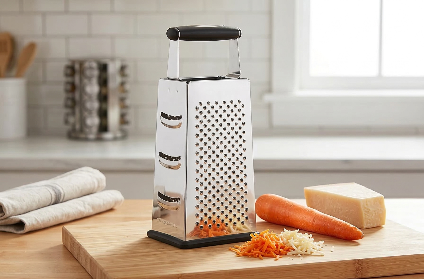 Fox Run Grater - Stainless Steel - 4 sided