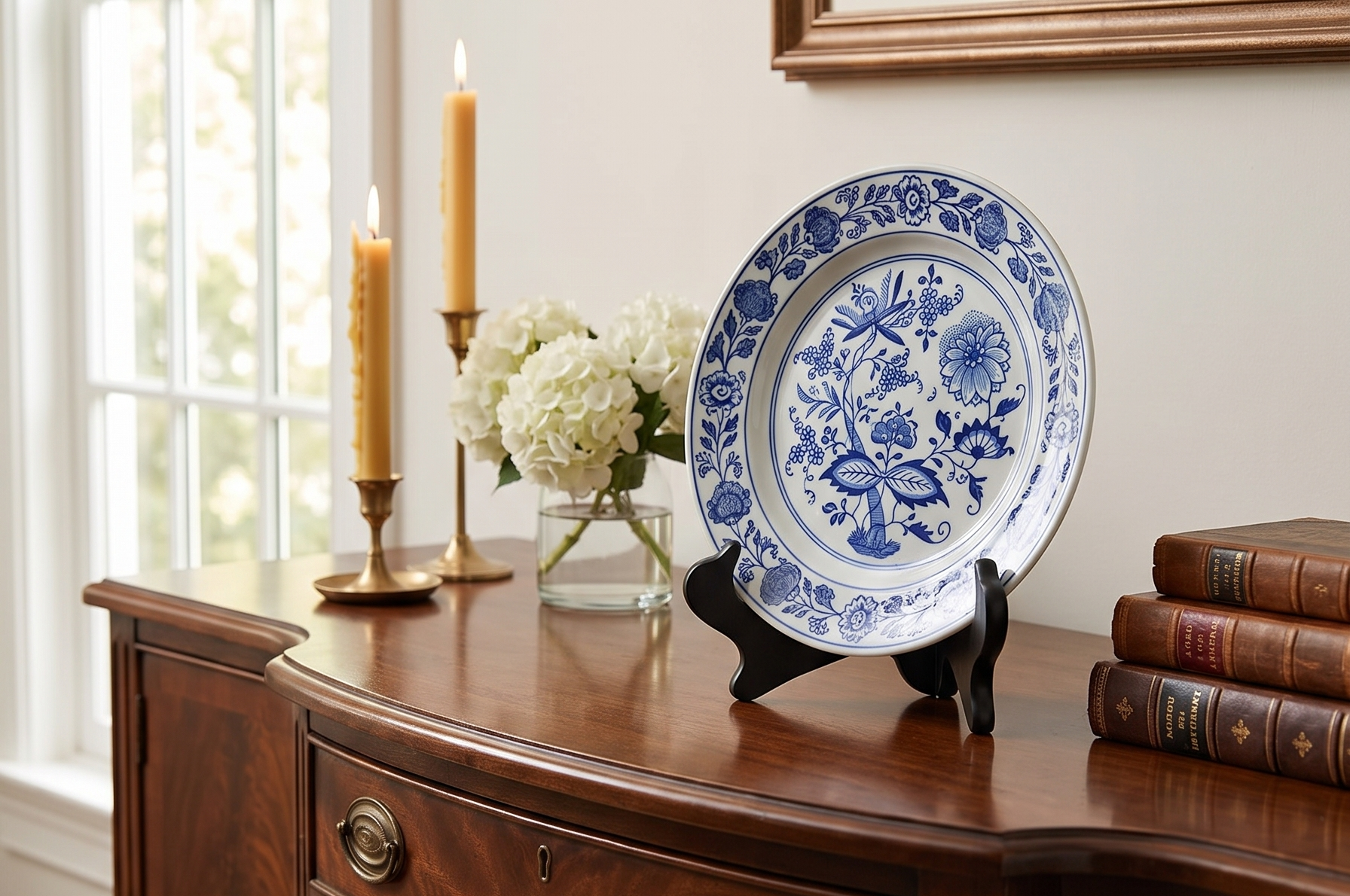 Fox Run Black Plate Stand, 10-Inch