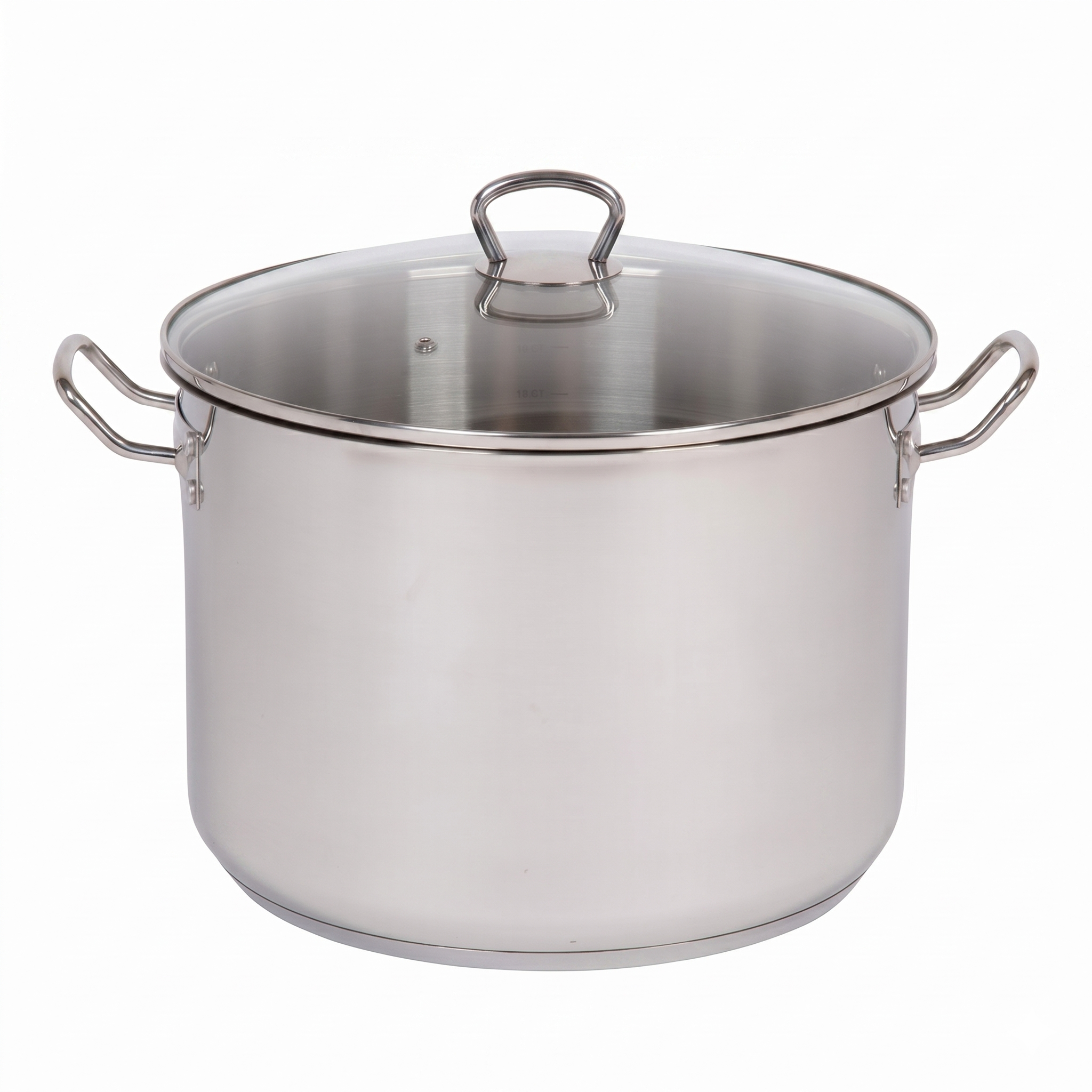 Camerons 20 Quart Stock Pot with Lid - 18/10 Professional Grade Tri-Ply Stainless Steel Stockpot - Commercial Grade Sauce Pot with Stick Resistant Interior, Stay Cool Handles & Induction Compatible