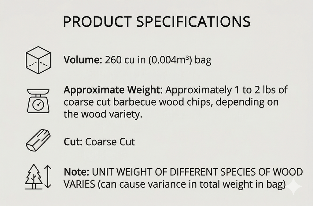 Camerons All Natural Extra Fine Hickory BBQ Wood Chips - 260 Cu. In. Bag, Approx 2 Pounds- Kiln Dried Sawdust Shavings for Cocktail Smoking Guns, Smokers, Smoke Boxes - Barbecue Grilling Gifts for Men