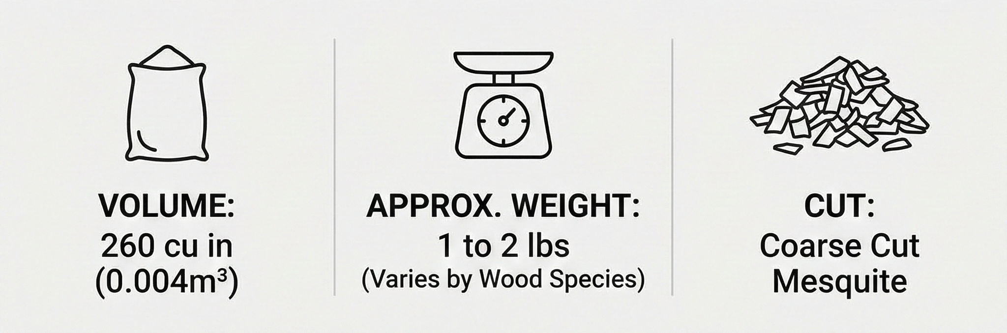 Camerons All Natural Mesquite Wood Chips for Smoker -260 Cu In Bag, Approx 2 Pounds- Kiln Dried Coarse Cut BBQ Grill Wood Chips for Smoking Meats - Barbecue Smoker Accessories - Grilling Gifts for Men