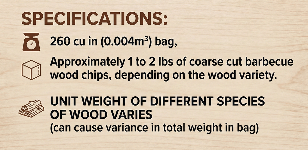Camerons All Natural Pecan Wood Chips for Smoker - 260 Cu. In. Bag, Approx 2 Pounds- Kiln Dried Coarse Cut BBQ Grill Wood Chips for Smoking Meats - Barbecue Smoker Accessories - Grilling Gifts for Men