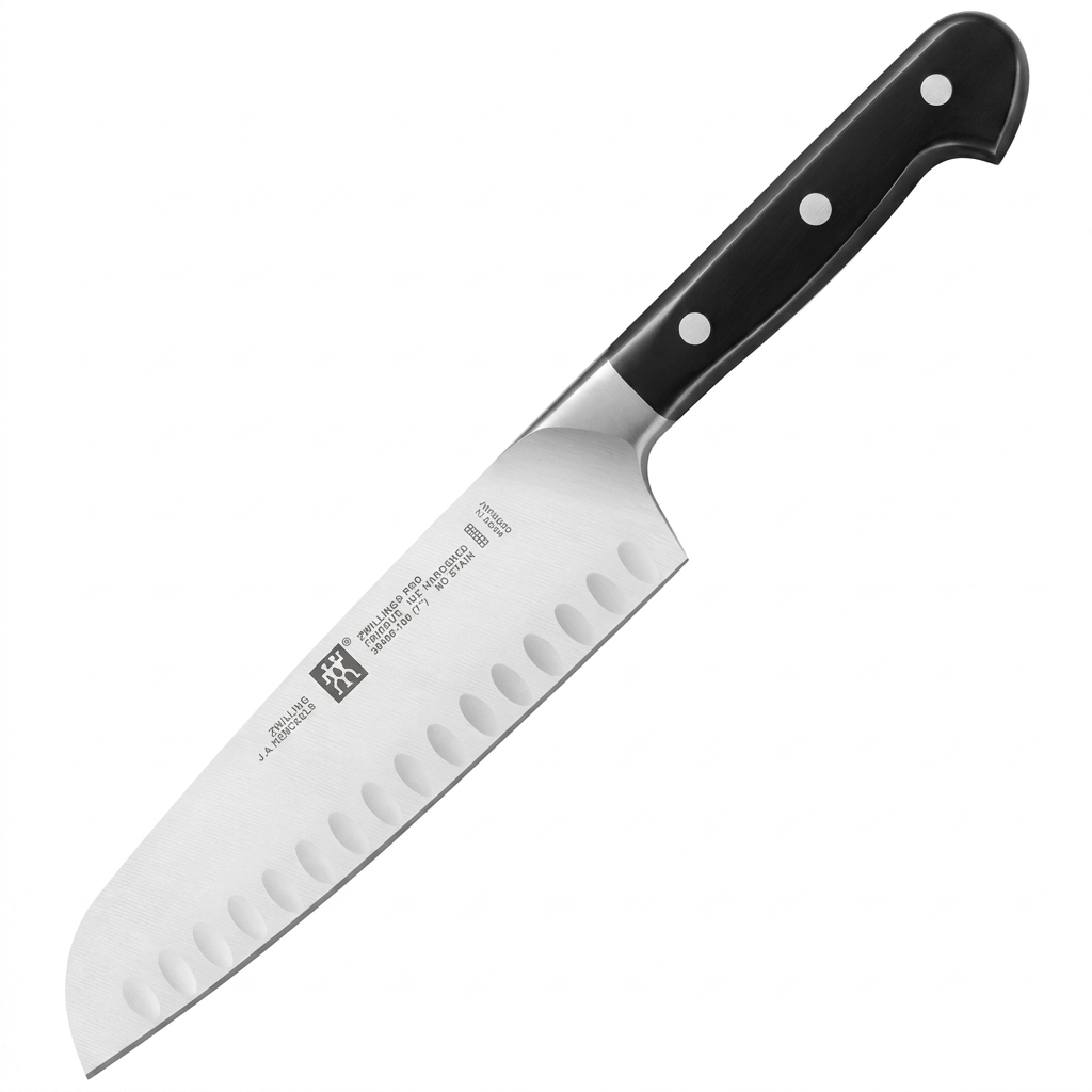 ZWILLING Pro 7-inch Hollow Edge Santoku Knife
