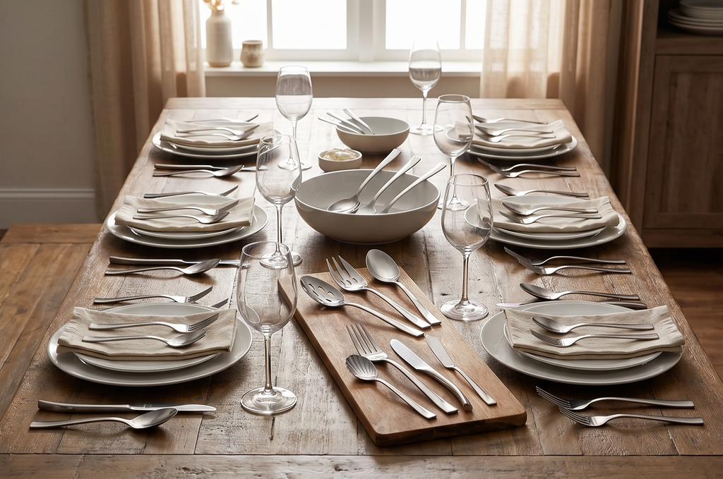 Zwilling J.A. Henckels Bellasera Satin 45 Piece Stainless Steel Flatware Set