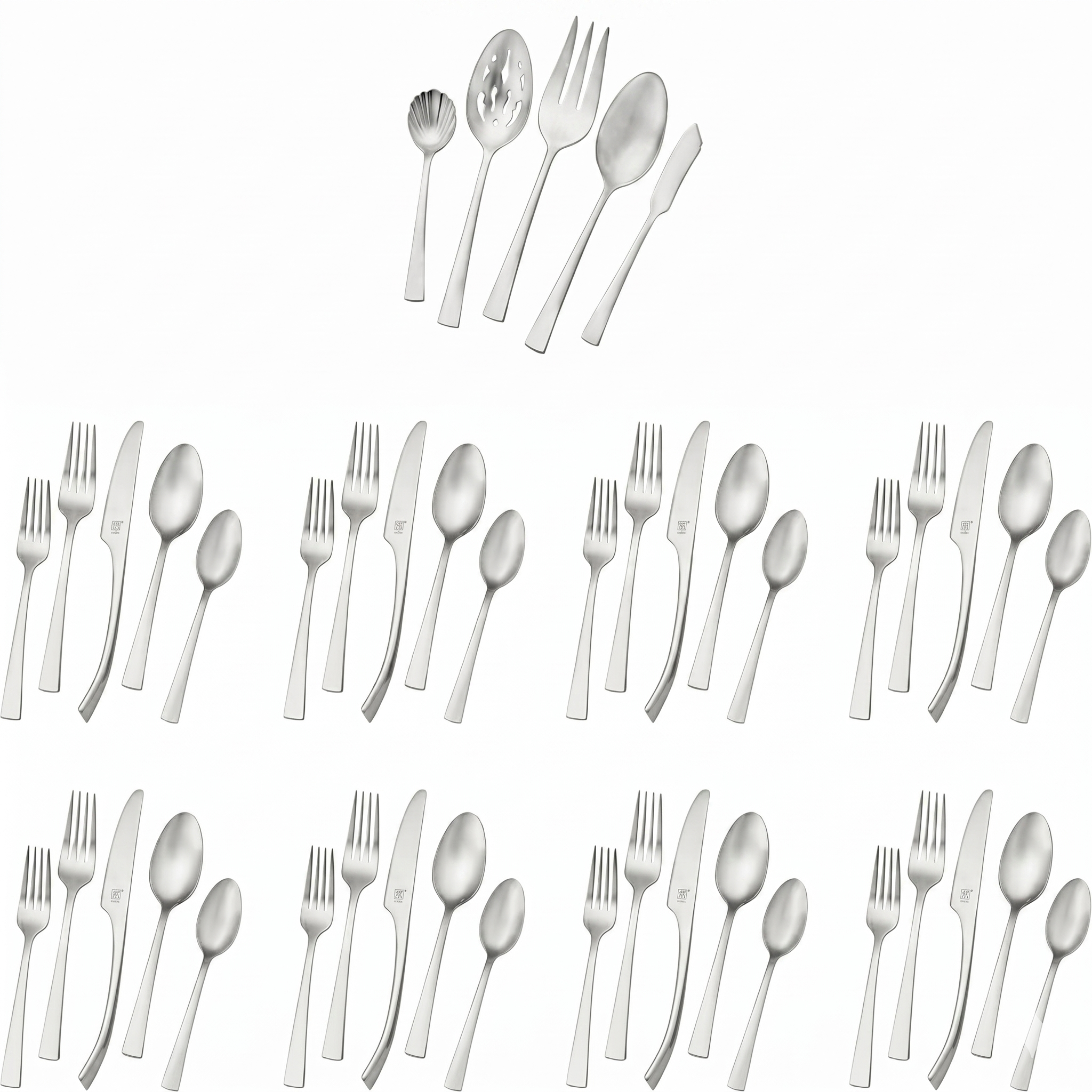 Zwilling J.A. Henckels Bellasera Satin 45 Piece Stainless Steel Flatware Set