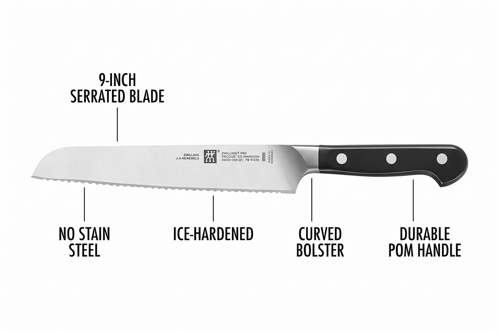 ZWILLING Pro 9-inch Z15 Bread Knife