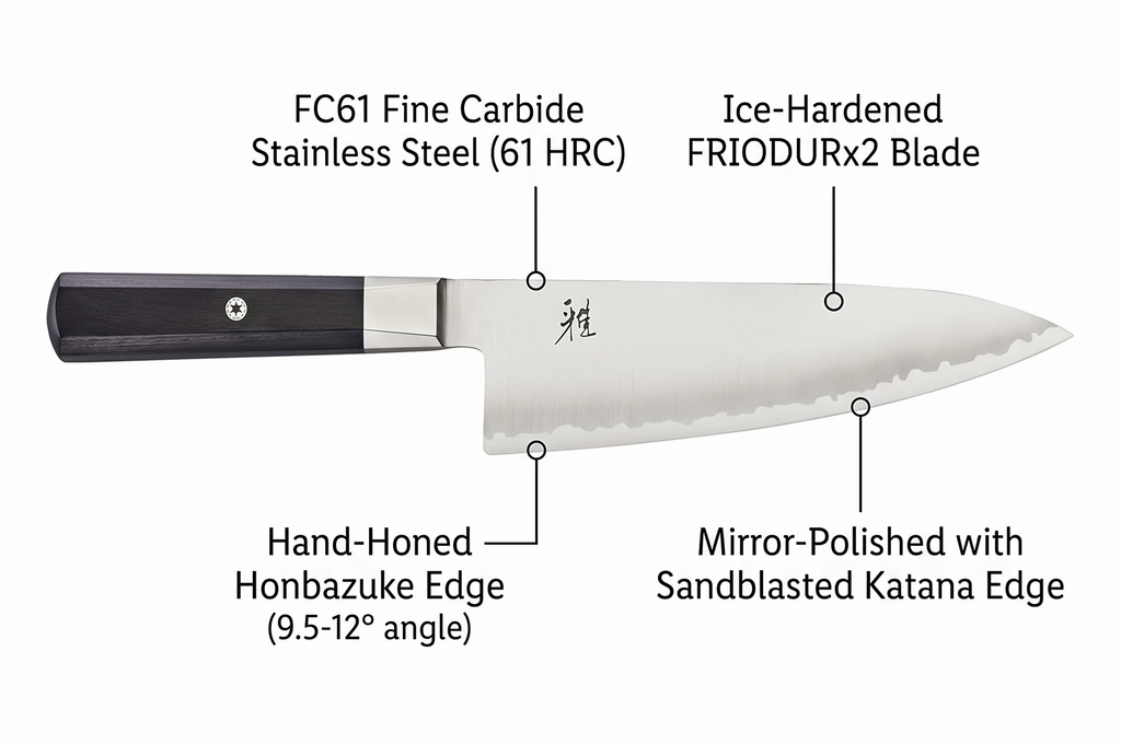 Miyabi Koh 8-inch Chef's Knife, Stainless Steel