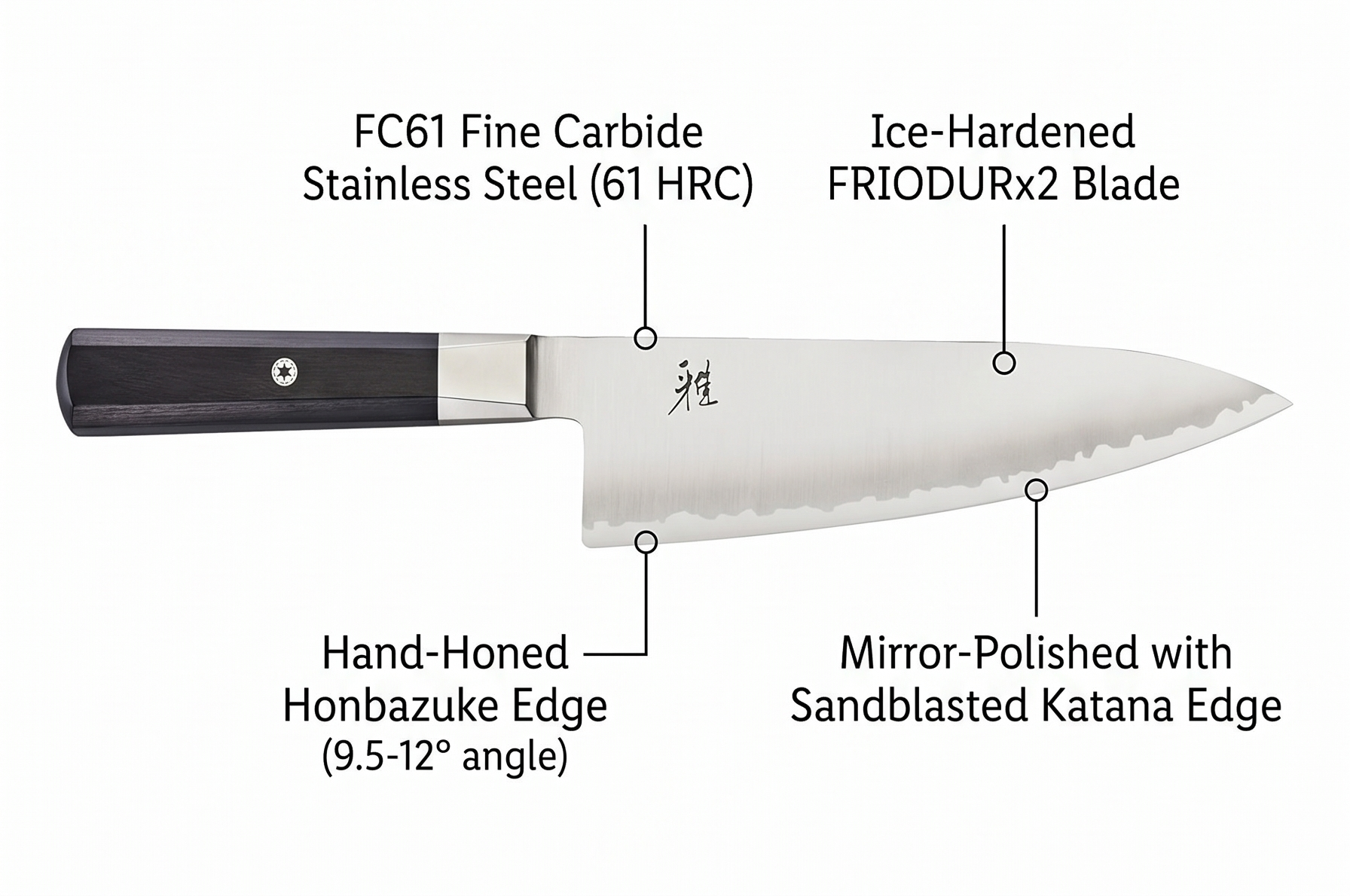 Miyabi Koh 8-inch Chef's Knife, Stainless Steel
