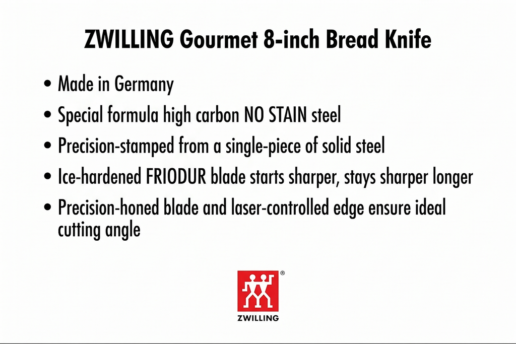 ZWILLING Gourmet 8-inch Bread Knife