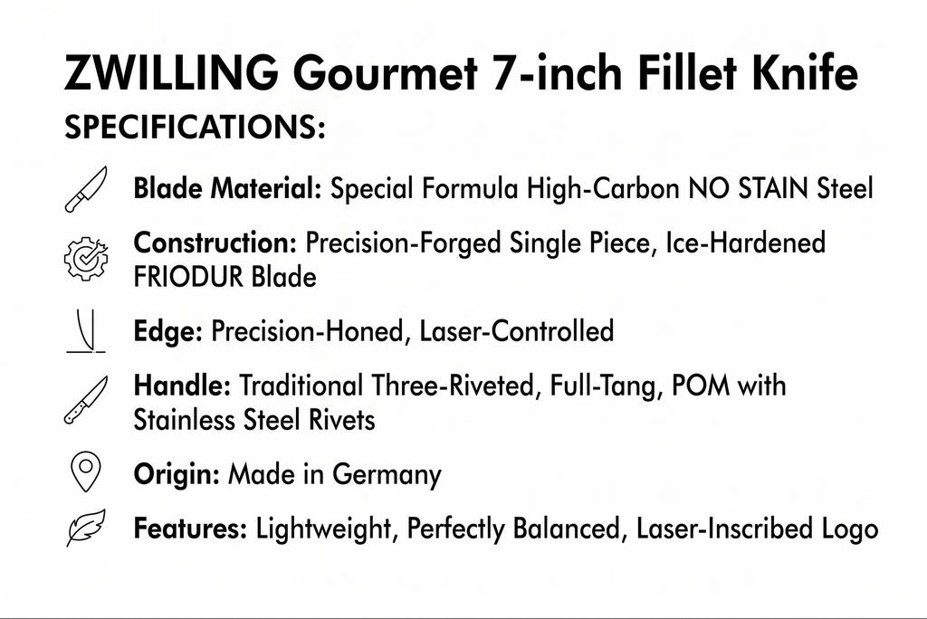 ZWILLING Gourmet 7-inch Fillet Knife