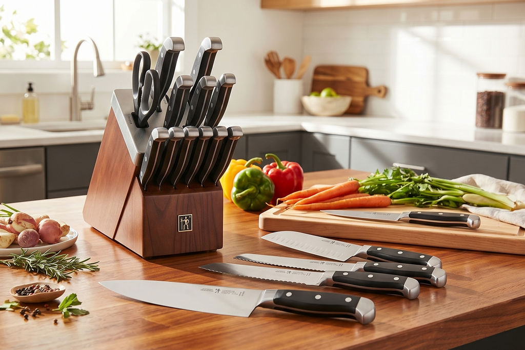 HENCKELS Statement Razor-Sharp 14-Piece Knife Set, German Engineered Knife Informed by over 100 Years of Mastery
