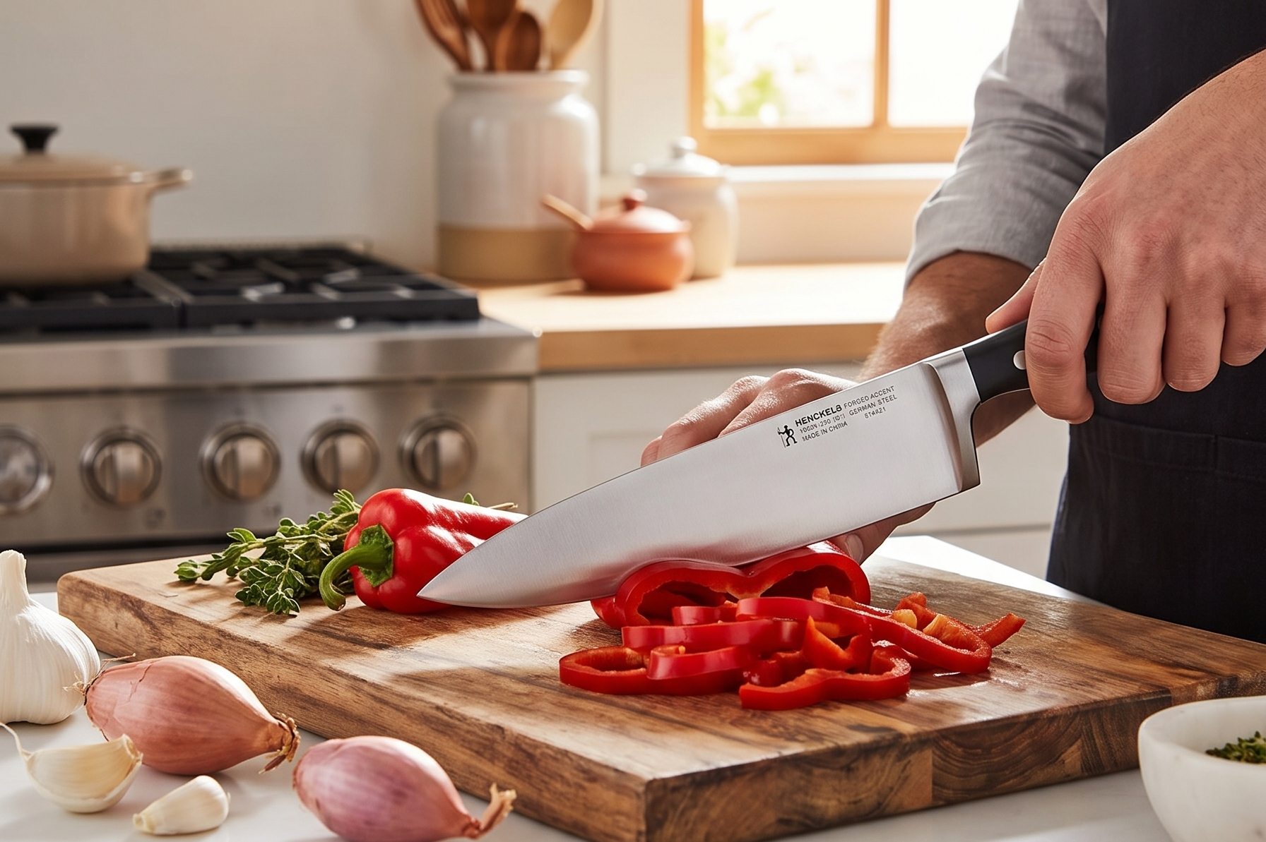 Henckels Forged Accent 8-inch Chef's Knife, Black