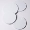 Reston Lloyd, Burner Covers For Electric Stovetop, Decorative Lightweight Tin Covers, Set of 4 (2-8 inch & 2-10 inch), Conceals Messy Drip Pans, White