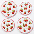Reston Lloyd, Burner Covers For Electric Stovetop, Decorative Lightweight Tin Covers, Set of 4 (2-8 inch & 2-10 inch), Conceals Messy Drip Pans, Harvest Apple