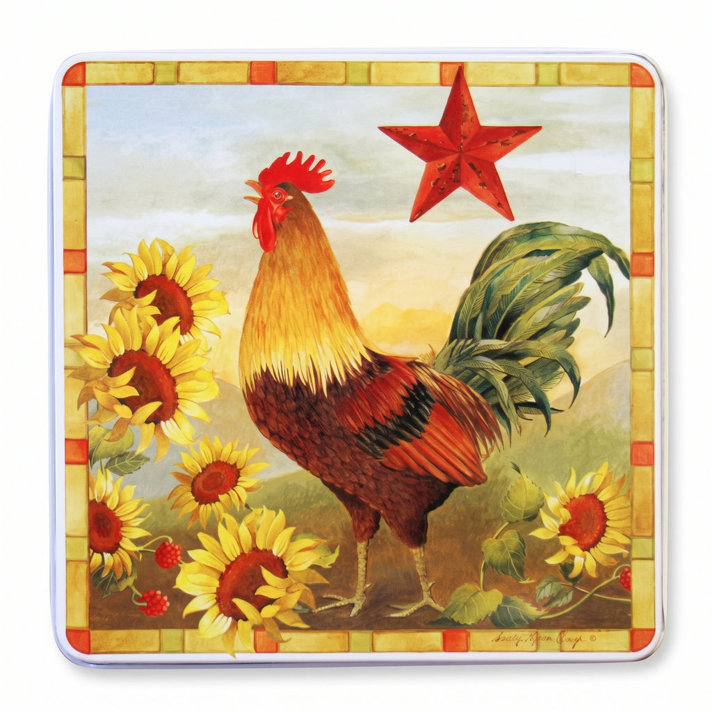 Reston Lloyd Square Gas Burner Covers, Set of 4, Morning Run Pattern