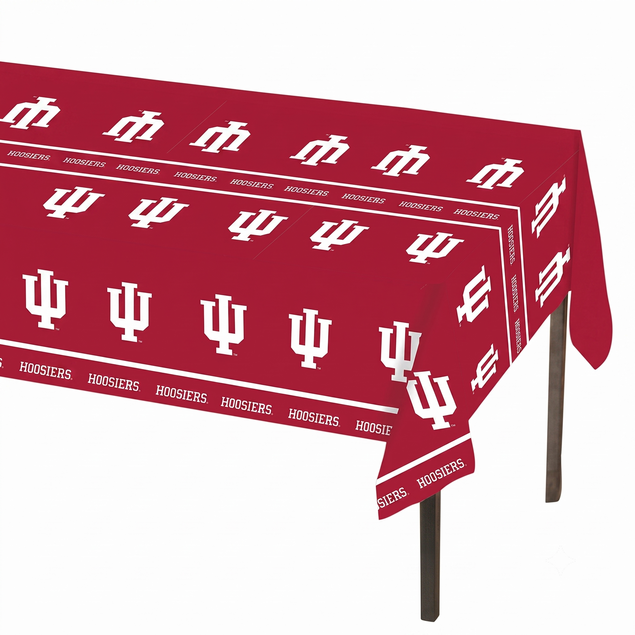 Creative Converting 724924 Indiana University Theme Plastic Tablecloth