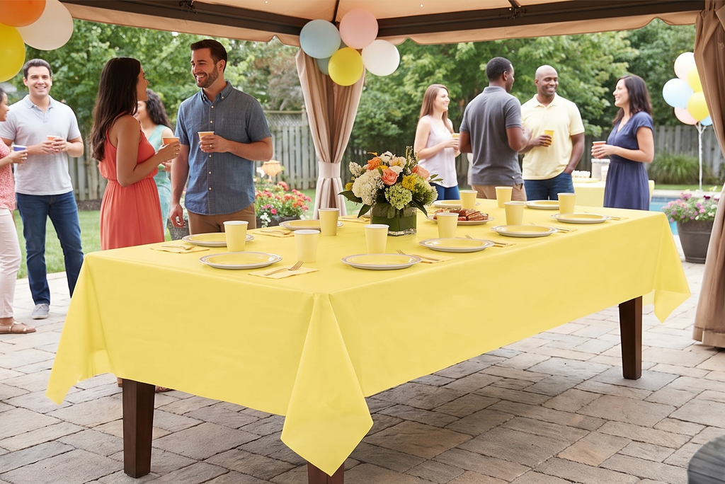 Creative Converting Roll Plastic Table Cover, 100-Feet, Mimosa -, 13014