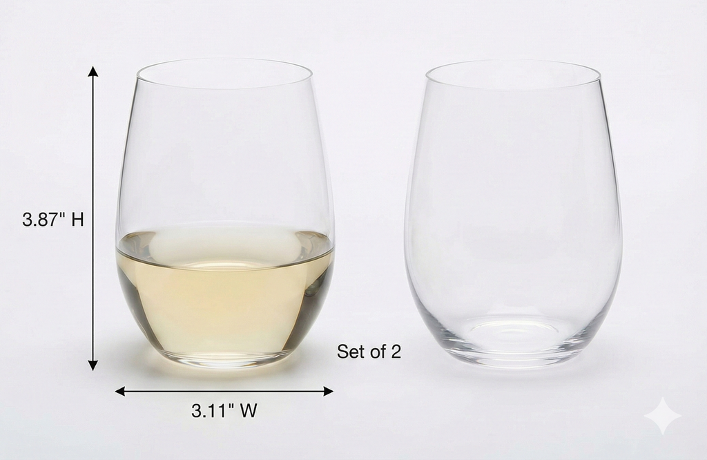Riedel O Wine Tumbler Viognier/Chardonnay, Set of 2