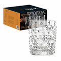Nachtmann Punk Collection Whisky Tumblers – 4-Piece Lead-Free 11.15 oz Crystal Glasses with Stud & Spike Design, Stylish Drinking Cups for Bourbon, Scotch, Cocktails, Spirits, Home Bar