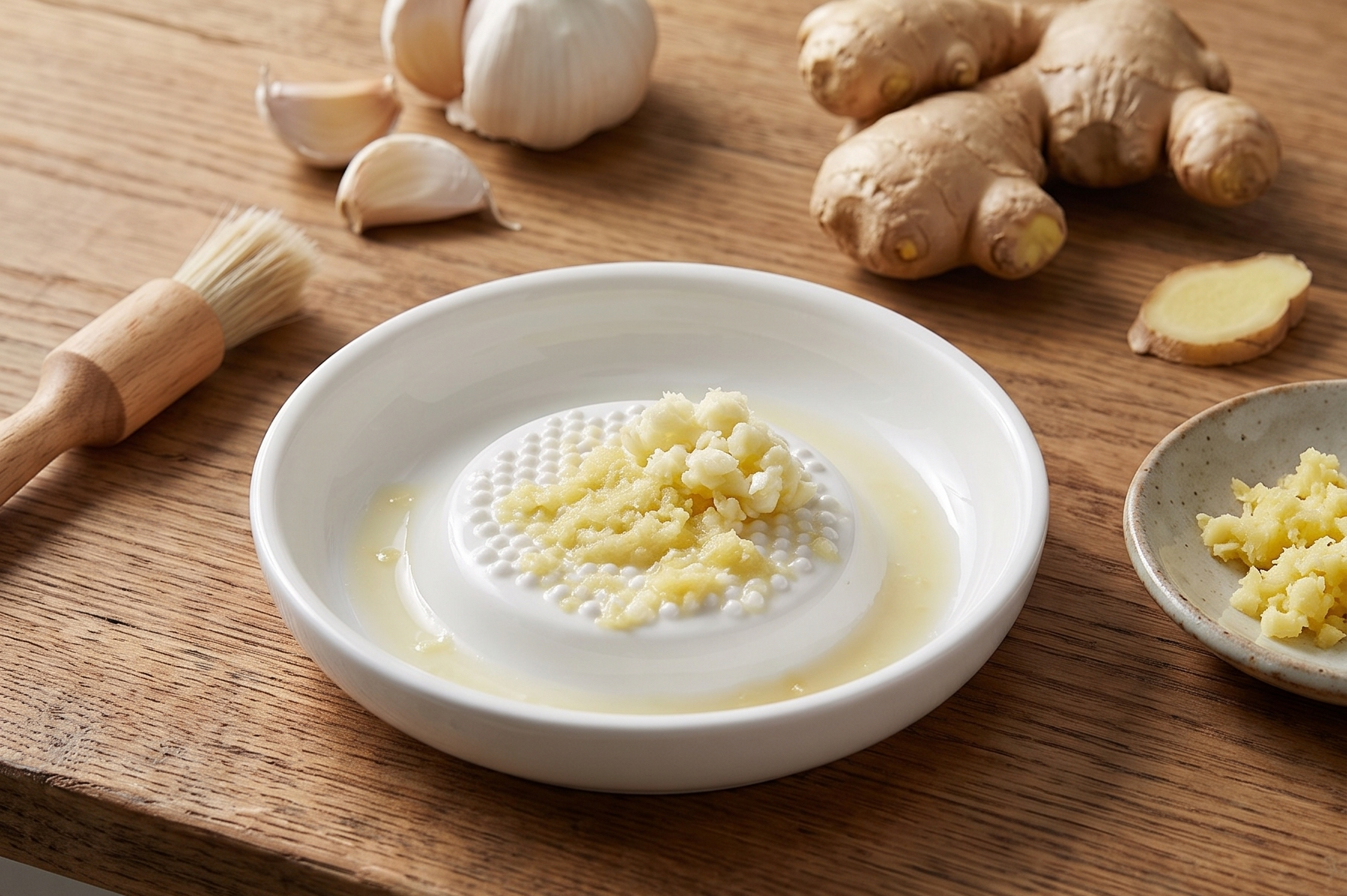Kyocera 3.5" Ceramic Ginger & Garlic Grater, Small – Fine Zester for Cheese, Citrus, Chocolate & More – Non-Slip, Rust-Proof, Dishwasher Safe