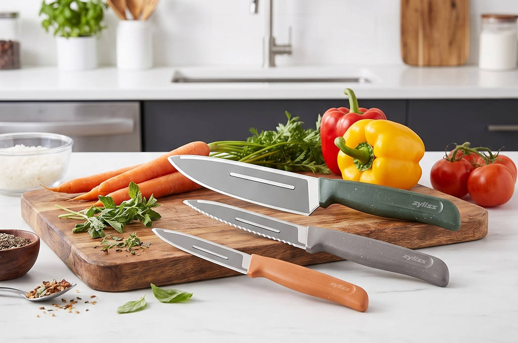 Zyliss 3-Piece Knife Set - Versatile Kitchen Knife Set - For Professional & Home Use - Cooking Essentials