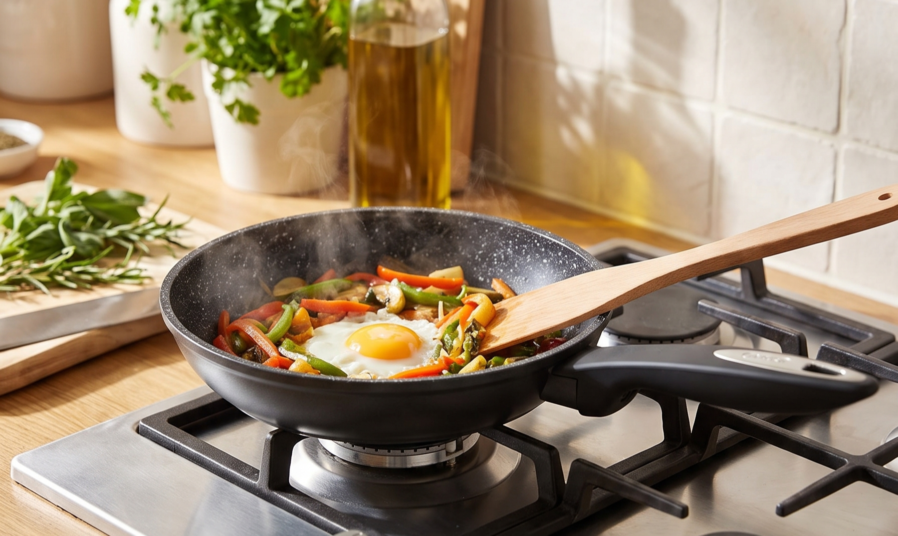 Zyliss Ultimate Ceramic Cookware - Non-Stick Frying Pan for Healthy Meal Prep - Quick-Heat & Easy-to-Clean - Fry Pan, 7.9 Inches
