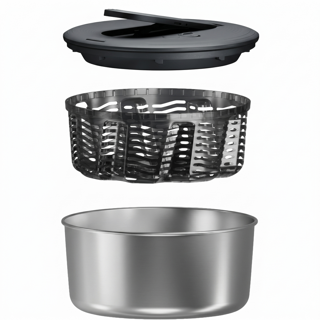 SwiftDry Stainless steel Salad Spinner S