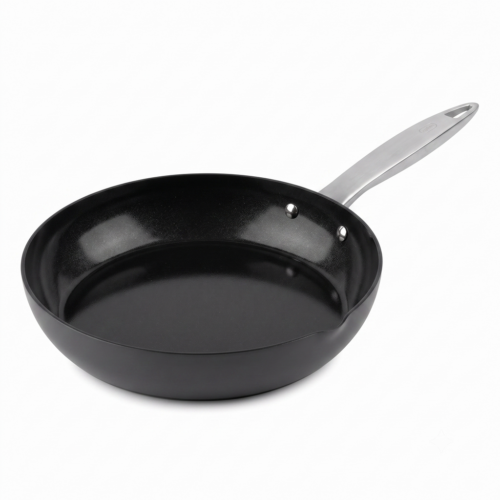 Zyliss Ultimate Pro Ceramic Fry Pan - Aluminium Fry Pan with a Stainless Steel Base & Ceramic Non-Stick Coating - Durable, Everyday-Use Pan - Dishwasher-Safe Kitchen Essential - 11"