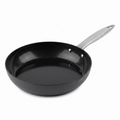 Zyliss Ultimate Pro Ceramic Fry Pan - Aluminium Fry Pan with a Stainless Steel Base & Ceramic Non-Stick Coating - Durable, Everyday-Use Pan - Dishwasher-Safe Kitchen Essential - 11"