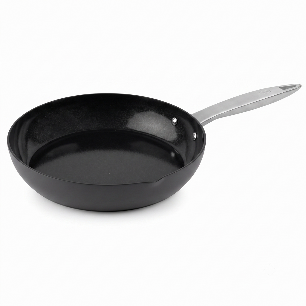 Zyliss Ultimate Pro Ceramic Fry Pan - Aluminium Fry Pan with a Stainless Steel Base & Ceramic Non-Stick Coating - Durable, Everyday-Use Pan - Dishwasher-Safe Kitchen Essential - 9.5"