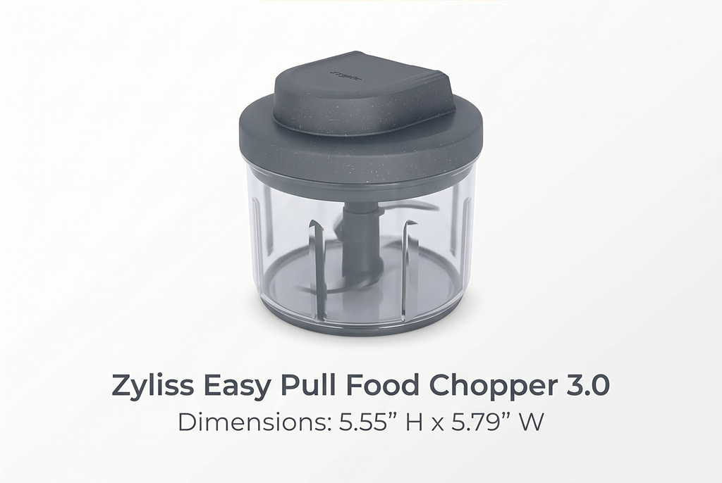 Zyliss Easy Pull Food Chopper and Manual Food Processor - Hand-Held Slicer & Dicer for Fruits & Vegetables - Easy Pull Manual Food Chopper - Cooking Gadgets & Kitchen Essentials - Easy Pull 3.0