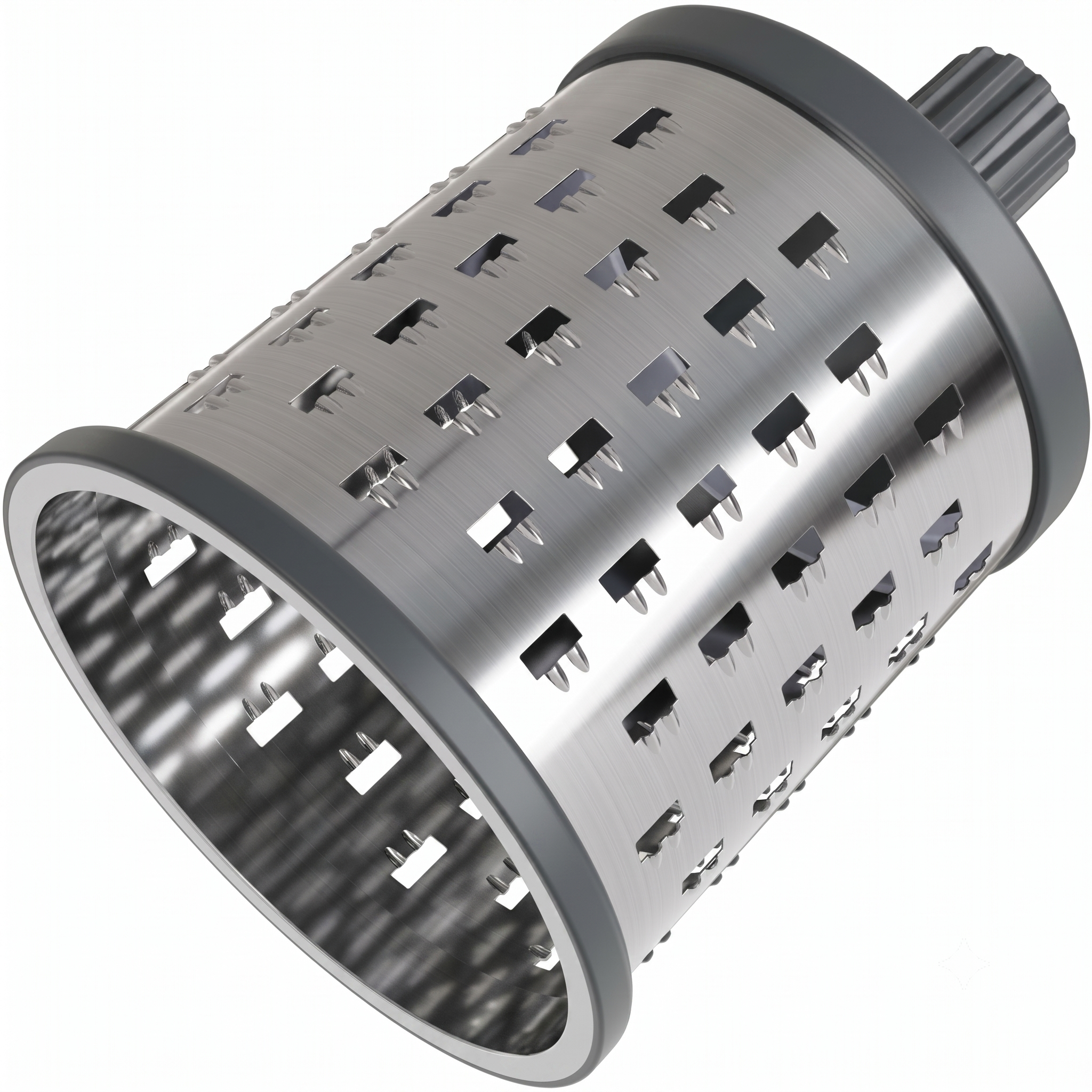 Zyliss E900059 Universal Drum Grater, Stainless Steel, Grating Apples, Cereals, Granola, for Use with Zyliss Rotary Cheese Grater, 5 Year Guarantee