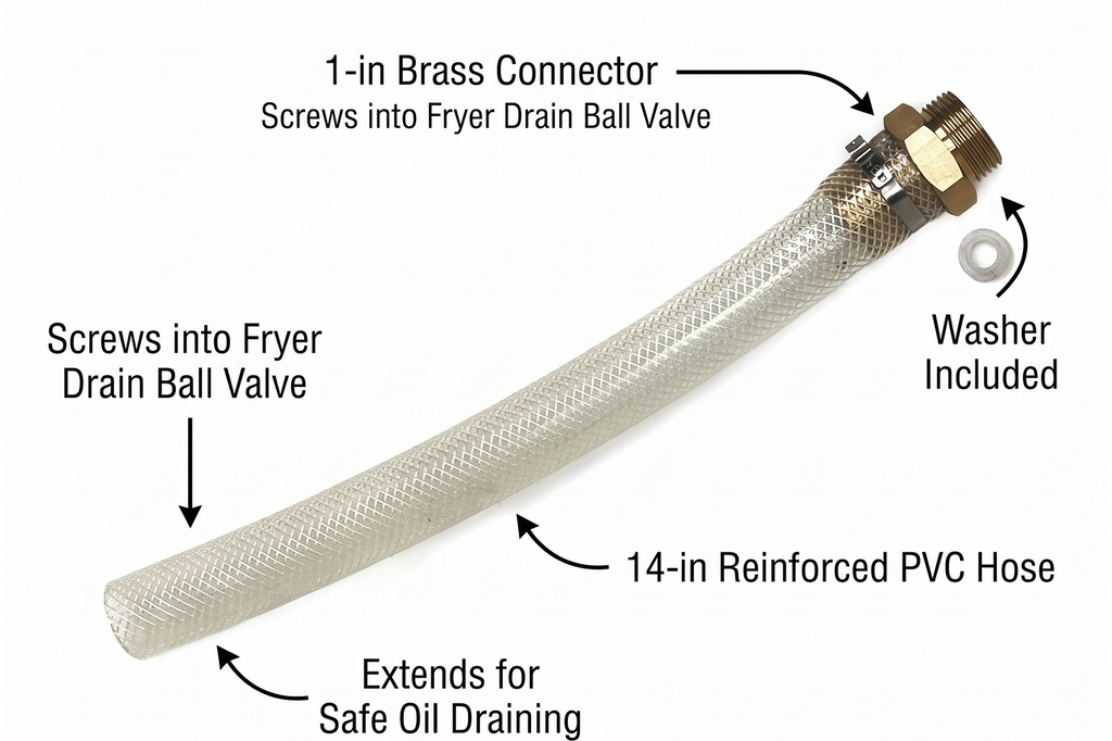 Bayou Classic® 700-602 Bayou® Fryer Drain Extension Hose