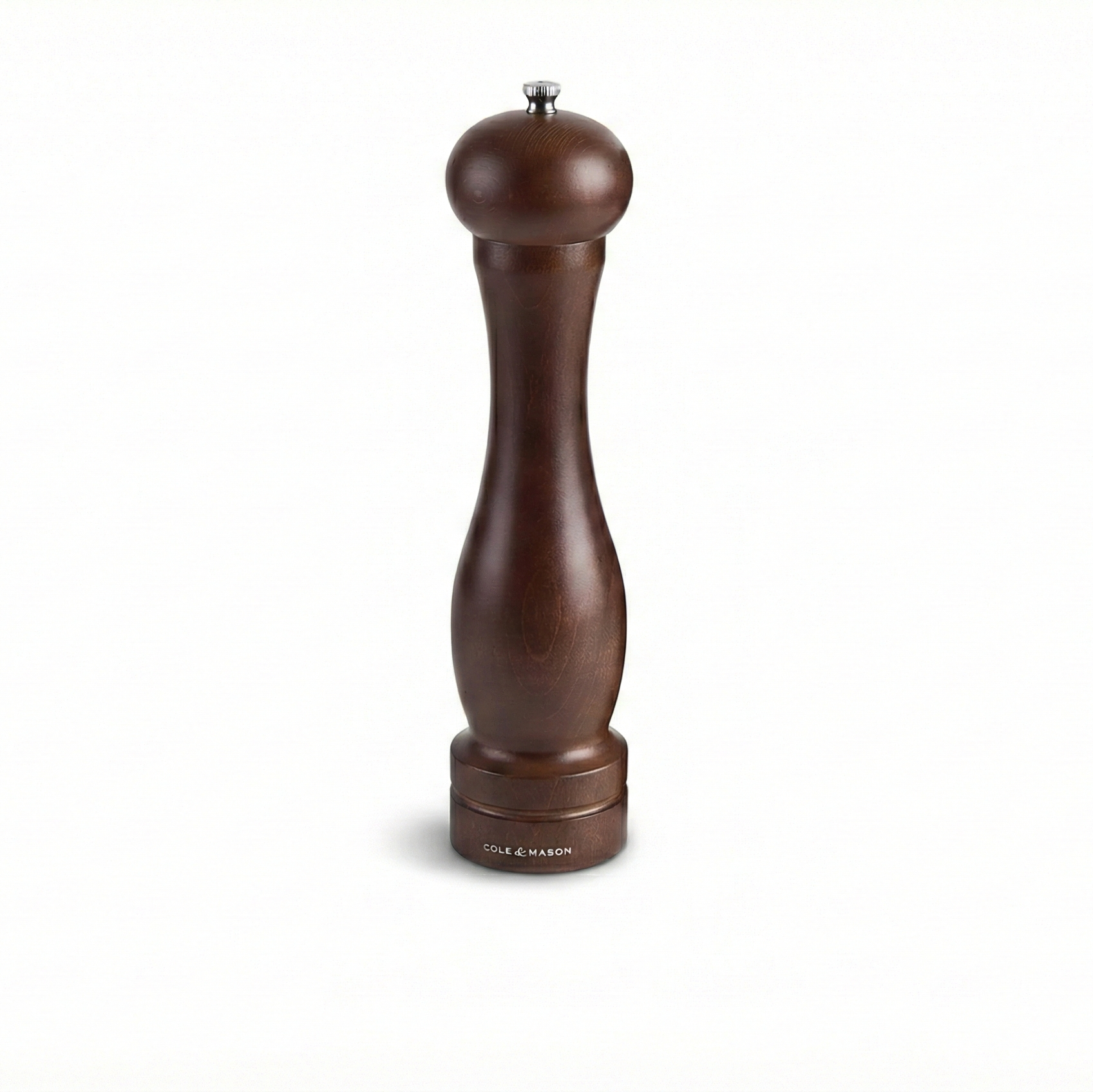Cole & Mason 12.5-inch Forest Capstan Pepper Mill - Adjustable Pepper Grinder - Refillable Spice Tools - Hand Wash Kitchen Tools - Beech Wood, 12.5"