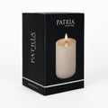 3 Inch x 4 Inch Patria LED Pillar Candle Ivory